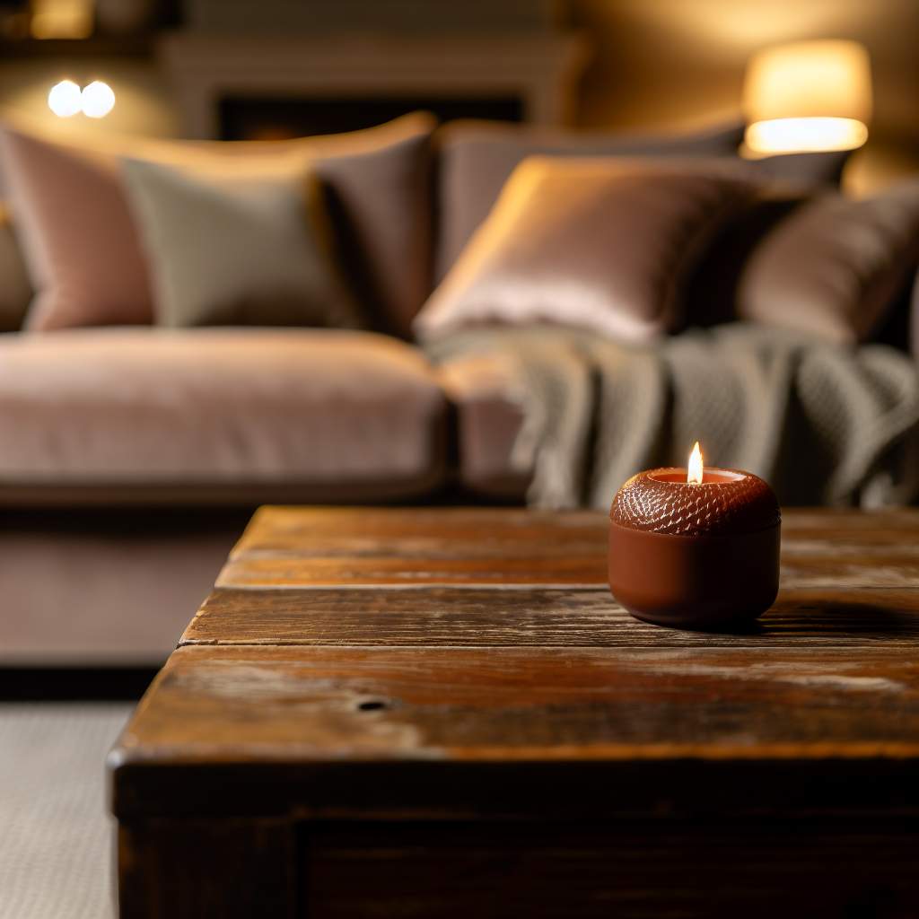 bougie-marron-elegante