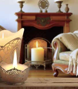 Ambiance cocooning: bougie parfumÃ©e cheminÃ©e 🔥