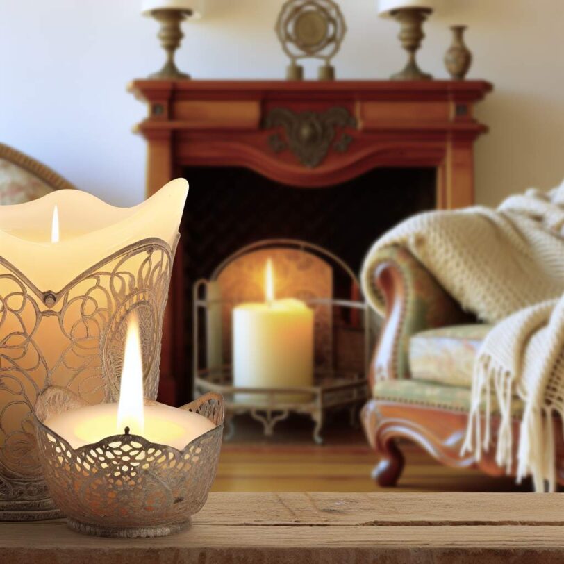 Ambiance cocooning: bougie parfumÃ©e cheminÃ©e 🔥
