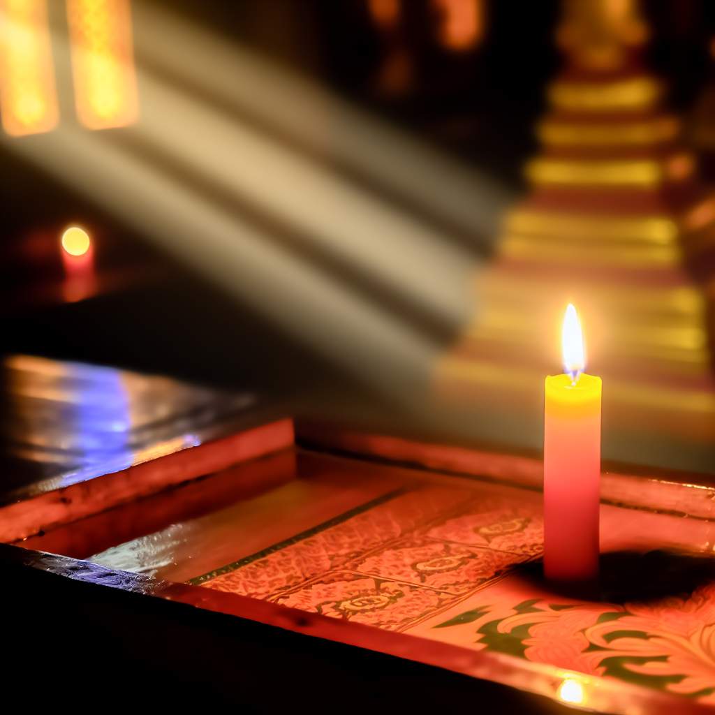 bougie-orange-spirituelle