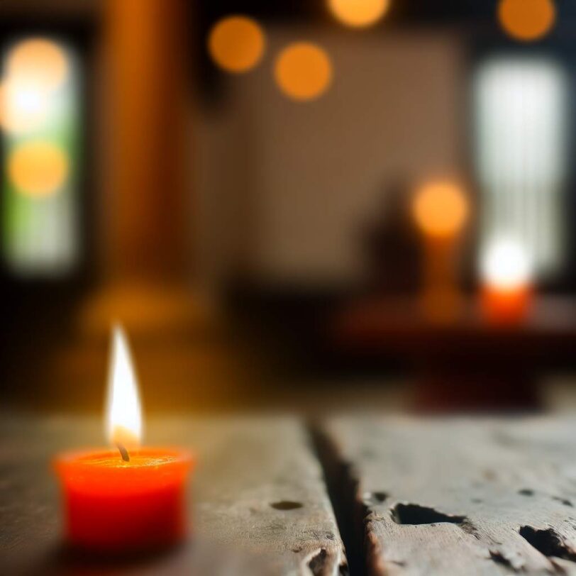 Bougie orange spirituelle : rÃ©vÃ©lations mystiques