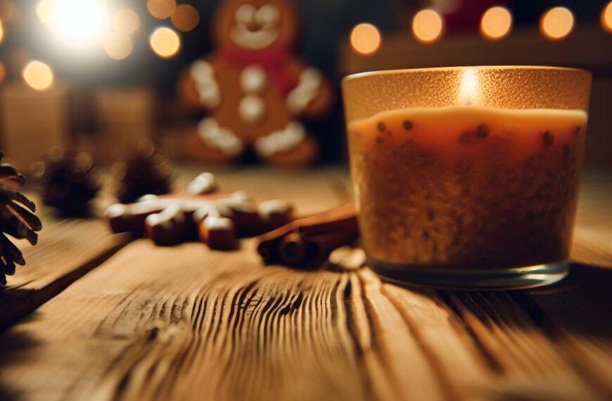 Bougie parfumée Noël: ambiance pain d'épice 🎄