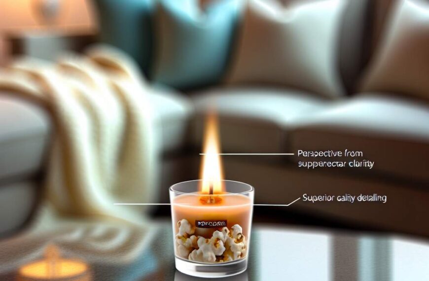 Bougie parfumÃ©e popcorn: crÃ©ez une ambiance gourmande et originale chez vous