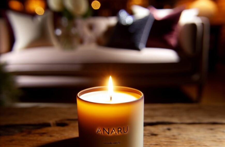Bougie parfumÃ©e Anaru: qualitÃ© et style pour une ambiance chaleureuse Ã  petit prix